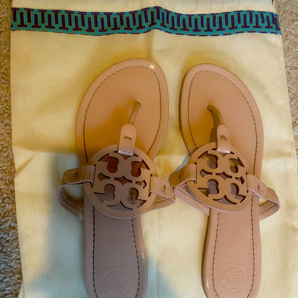 Tory Burch Miller Patent Leather Sandals!